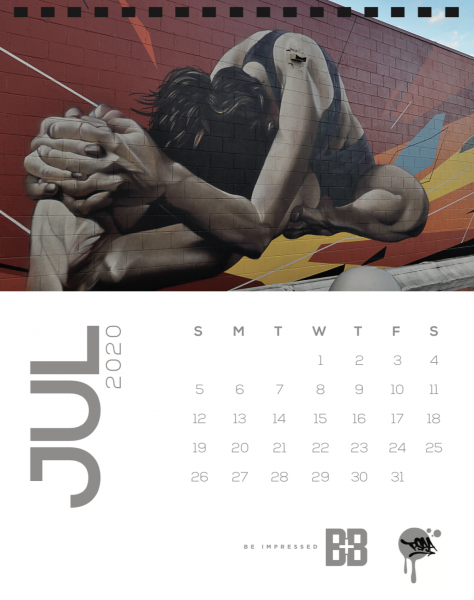 July Street Art Calendar