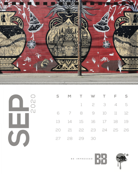  Street Art Calendar for September