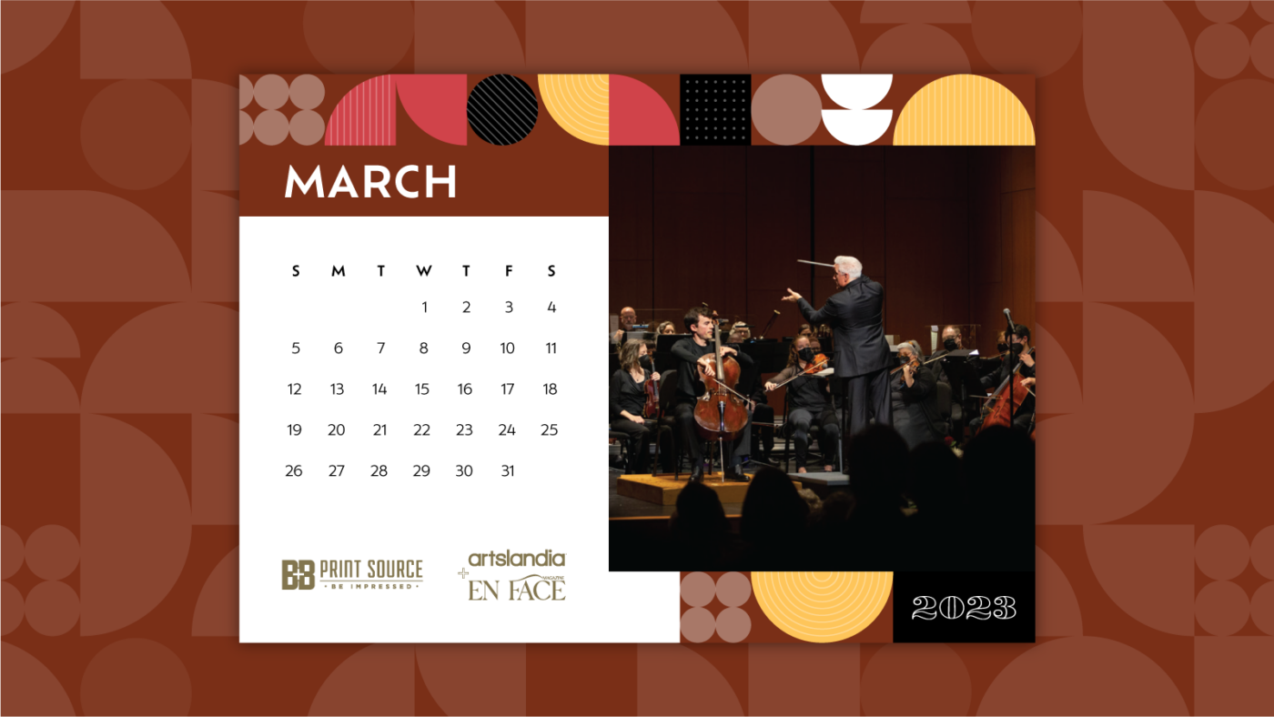 B&B and Artslandia March Calendar