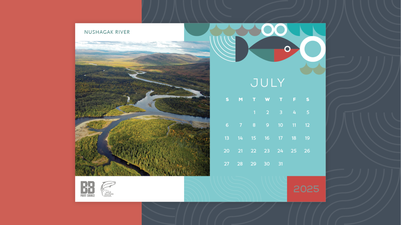 NUSHAGAK RIVER July Calendar