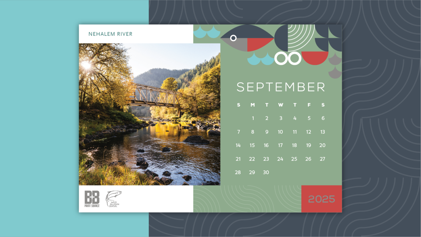 NEHALEM RIVER, OR - SEPTEMBER 2025 CALENDAR